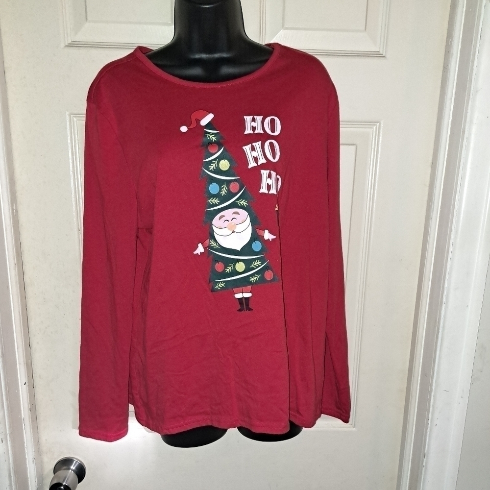 Basic Editions women's XL holiday long sleeve T-shirt 5/$25